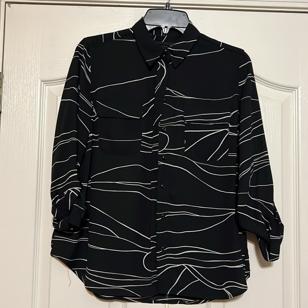 Womens PS button down dress blouse